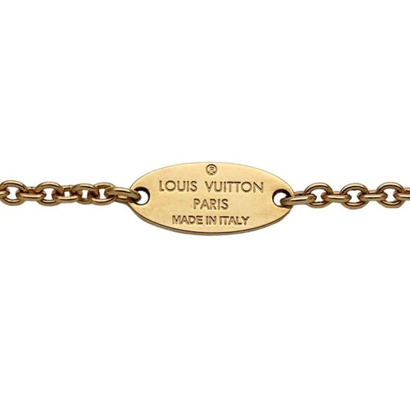 LOUIS VUITTON Gold Necklace - Picture 8 of 12